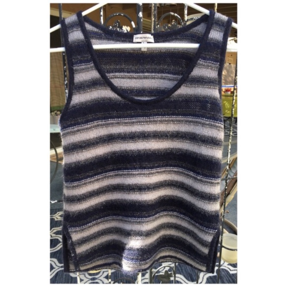 Emporio Armani sweater vest in wool bland